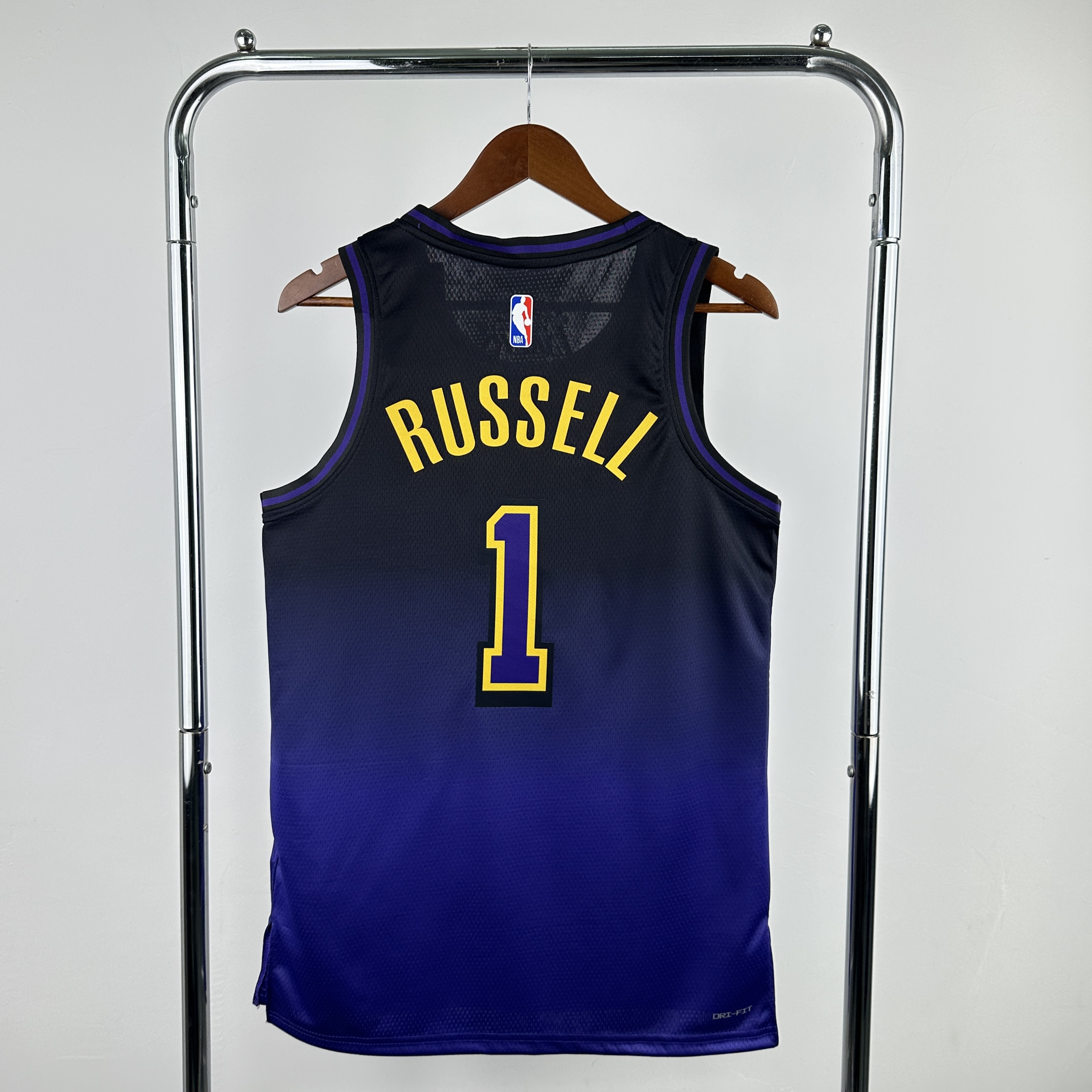 Men Los Angeles Lakers #1 Russell Purple City Edition Season Nike 2025 NBA Jersey->los angeles lakers->NBA Jersey
